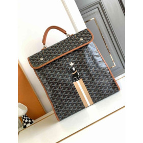 Goyard Saint Leger Backpack X Hulot Edmon Black & Tan