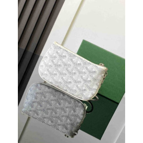 Goyard Senat Nano Key Pouch White Bag