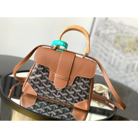 Goyard Sa&Atilde;&macr;gon Souple Mini Black & Tan Bag