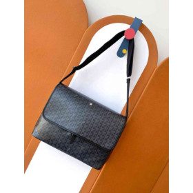 Goyard Capetien MM Messenger Jet Black Bag