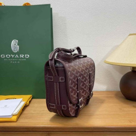 Goyard Belvedere Messenger Goyardine PM Burgundy Bag