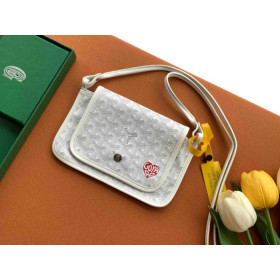 Goyard Plumet Pocket Wallet Heart White