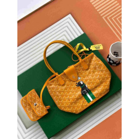 Goyard Anjou Mini Yellow French Bulldog Bag