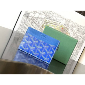 Goyard Saint-Sulpice Card Wallet Sky Blue