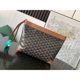 Goyard Conti Pouch Black & Tan Bag