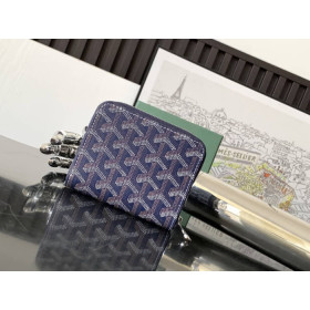 Goyard Matignon Mini Wallet Navy Blue