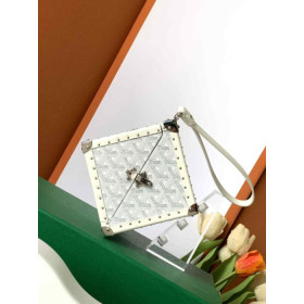 Goyard De Trunk White Bag