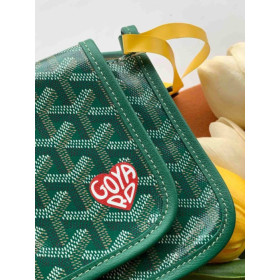 Goyard Plumet Pocket Wallet Heart Green