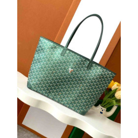Goyard Artois MM Goyardine Pearlescent Green Bag