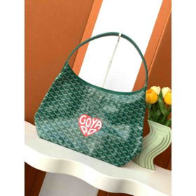 Goyard Boheme Hobo Big Heart Green Bag