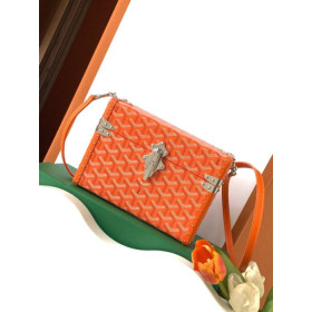 Goyard Cassette Trunk Orange Bag