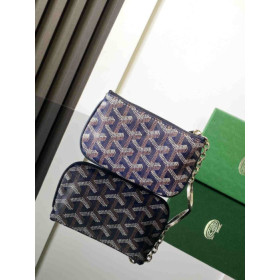 Goyard Senat Nano Key Pouch Navy Blue Bag