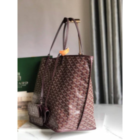 Goyard Reversible Anjou GM Burgundy Bag
