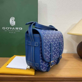 Goyard Belvedere Messenger Goyardine PM Sky Blue Bag