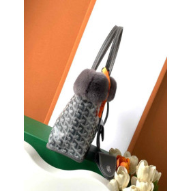 Goyard Rabbit Fur Mini Tote Grey Bag