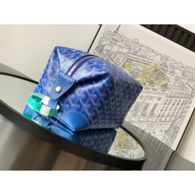 Goyard Bowling 25 Toiletry Sky Blue Bag