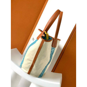 Goyard Belharra Limited Edition Turquoise & Tan Bag