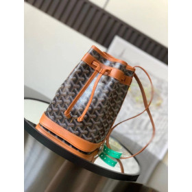 Goyard Petit Flot Bucket Black & Tan Bag