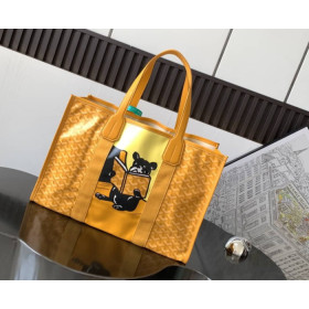 Goyard Villette MM Tote Yellow Bag