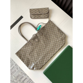 Goyard Saint Louis Goyardine Claire Voie PM Khaki Bag