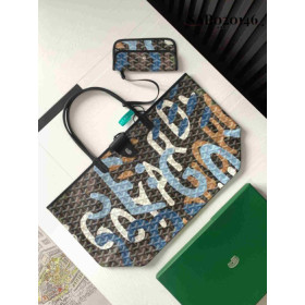 Goyard Saint Louis GM Limited Edition Camo Print Blue Bag