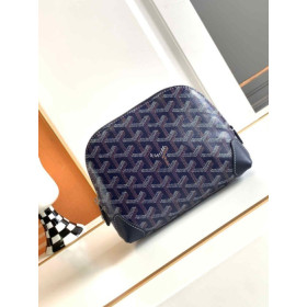 Goyard Vend&Atilde;&acute;me Cosmetic Pouch Navy Blue Bag