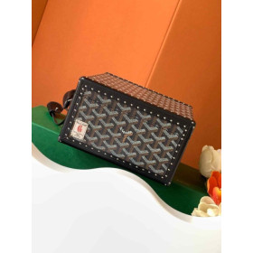 Goyard Joux 6 Watch Case Black Bag