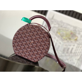 Goyard The Alto Hatbox Trunk Burgundy Bag
