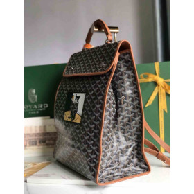 Goyard Saint Leger Backpack Limited Edition French Bulldog Black & Tan