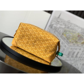 Goyard Bowling 25 Toiletry Yellow Bag
