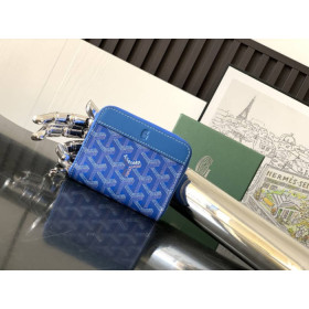 Goyard Matignon Mini Wallet Sky Blue