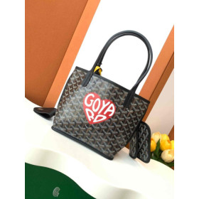 Goyard Anjou Mini Big Heart Black Bag