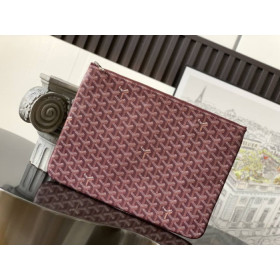 Goyard Senat GM Pouch Burgundy Bag