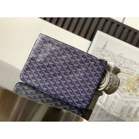 Goyard Senat MM Pouch Navy Blue Bag