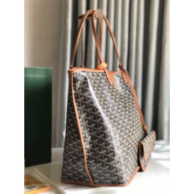 Goyard Reversible Anjou GM Black & Tan Bag