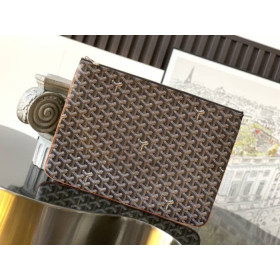 Goyard Senat GM Pouch Black & Tan Bag