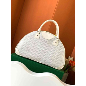 Goyard Saint Jeanne MM Bowler White Bag