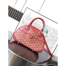 Goyard Vintage Bowling Red Bag