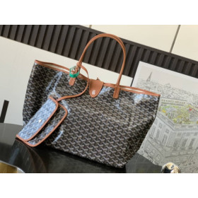 Goyard Saint Louis GM Black & Tan Bag