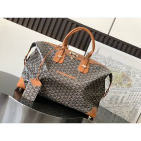 Goyard Duffle Bowling 55 Black & Tan Bag
