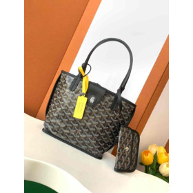 Goyard Anjou Mini Big Heart Black Bag