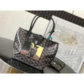 Goyard Anjou Mini French Bulldog Black Bag