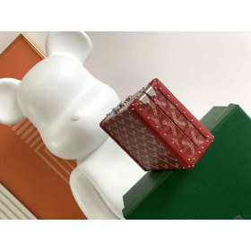 Goyard Minaudiere Trunk Red Bag