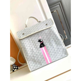 Goyard Saint Leger Backpack X Hulot Edmon White