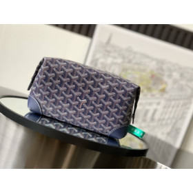 Goyard Bowling 25 Toiletry Navy Blue Bag