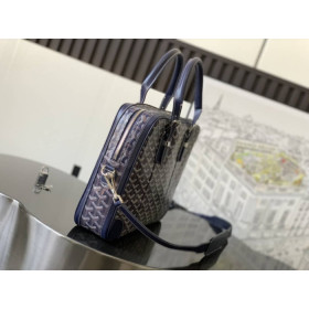 Goyard Ambassade PM Document Case Navy Blue