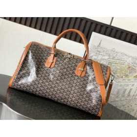 Goyard Croisiere 50 Duffle Black & Tan Bag