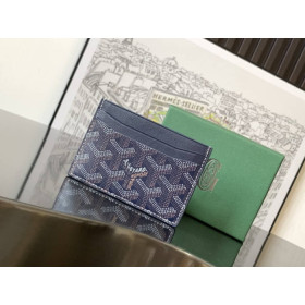 Goyard Saint-Sulpice Card Wallet Nave Blue