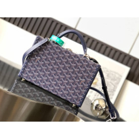 Goyard Grand H&Atilde;&acute;tel Trunk Navy Blue Bag