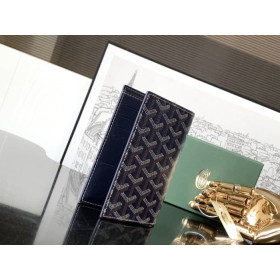 Goyard Grenelle Passport Cover Navy Blue Bag